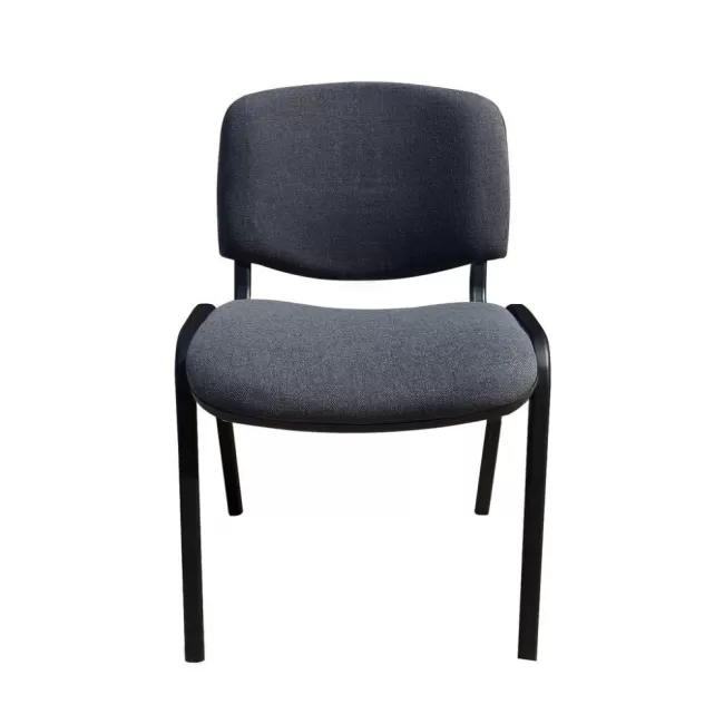 Scaune conferință Taurus TN cu tapițerie din stofă gri închis