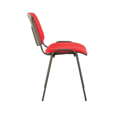 Scaune conferință Taurus TN cu tapițerie din stofă roșie