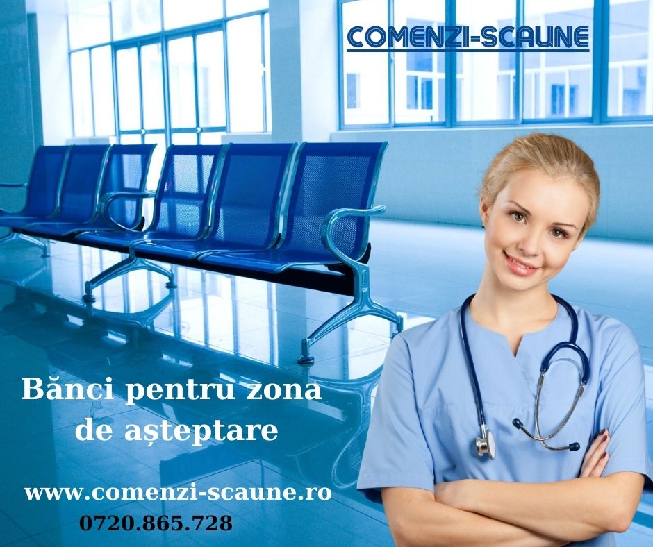 Bănci pentru săli de așteptare din spitale și cabinete medicale