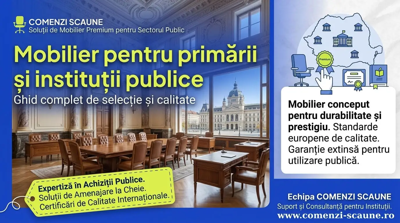 Mobilier pentru primării și instituții publice – Ghid complet de selecție și calitate