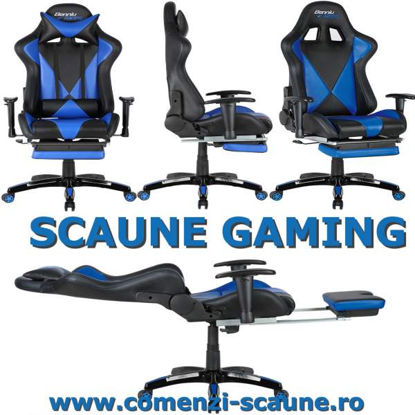 Scaun-gaming-90SU-albastru-negru