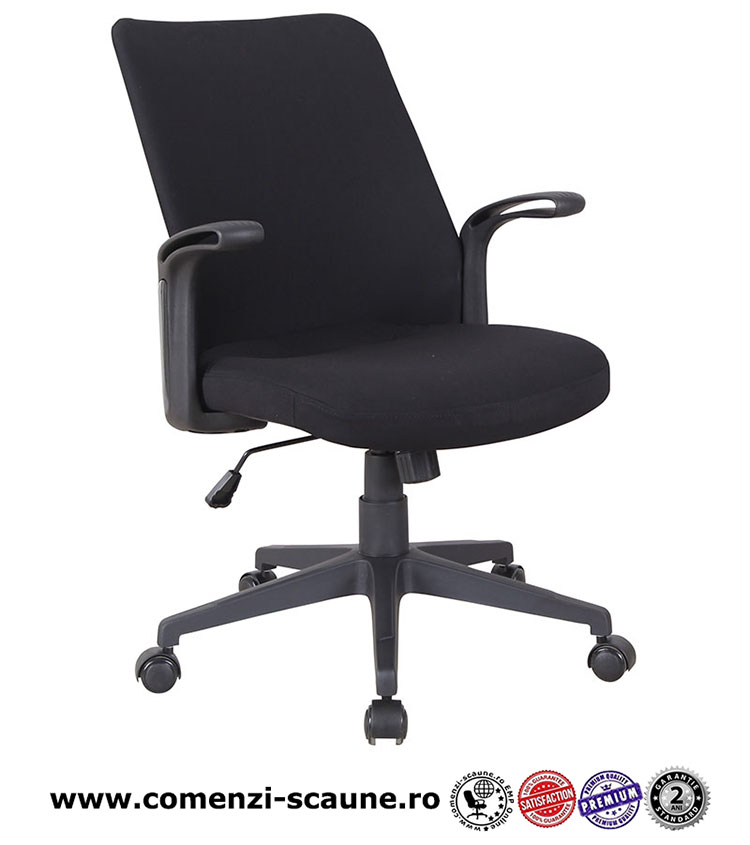 scaune-de-birou-ieftine-tapitate-cu-material-textil-sau-piele-ecologica-diverse-modele-negru