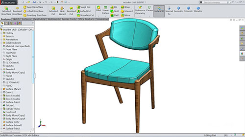 SolidWorks - Software design pentru scaune și mobilier