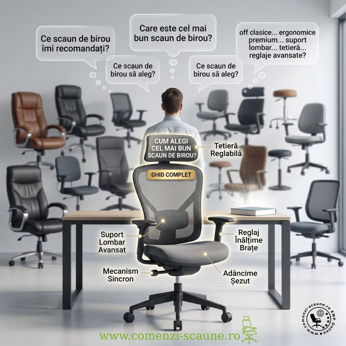 Cum alegi cel mai bun scaun de birou? Ghid complet pentru confort și productivitate