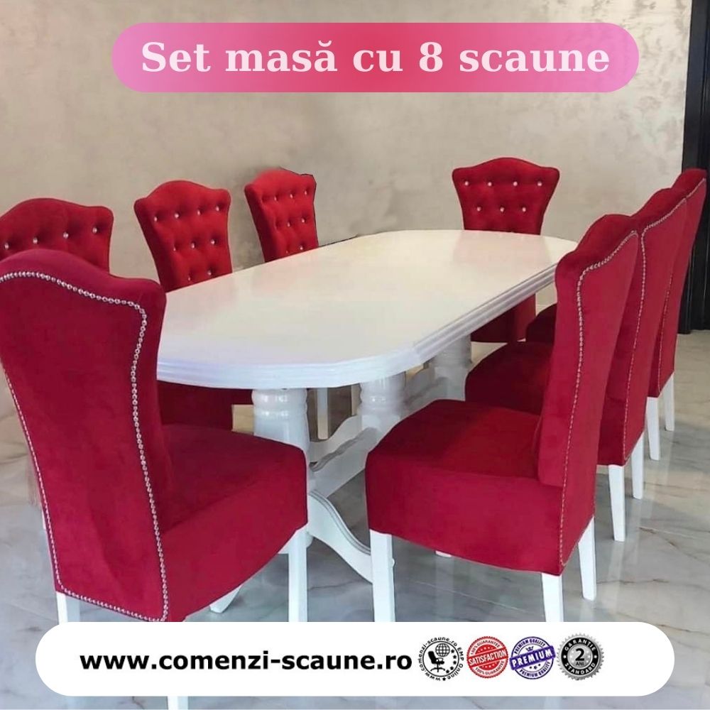 Masă cu 8 scaune alegerea ideală pentru locuința ta