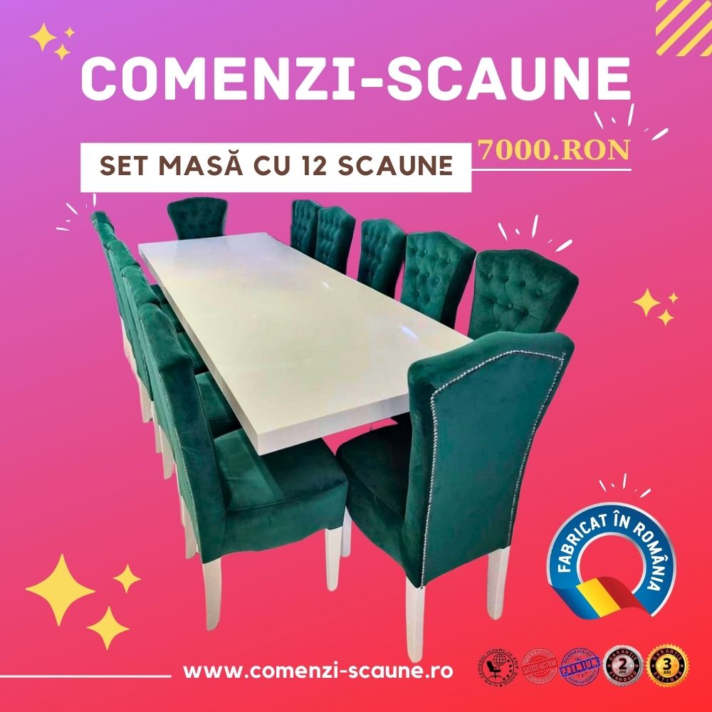 Să găsim masa dreptunghiulară perfectă pentru 12 persoane