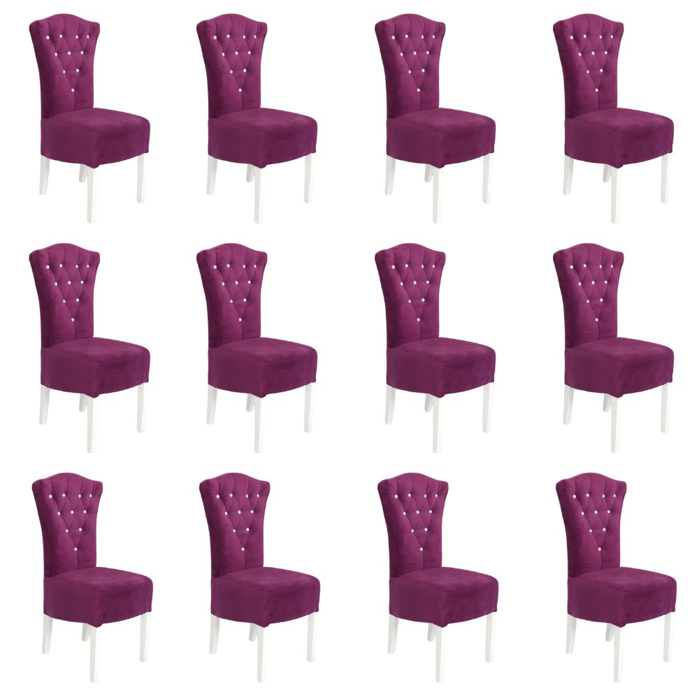 12 scaune elegante și confortabile din lemn de fag diverse culori Mov