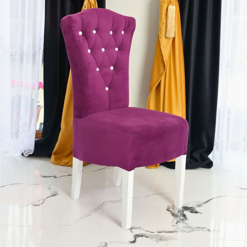 Scaune elegante și confortabile din lemn de fag diverse culori Mov