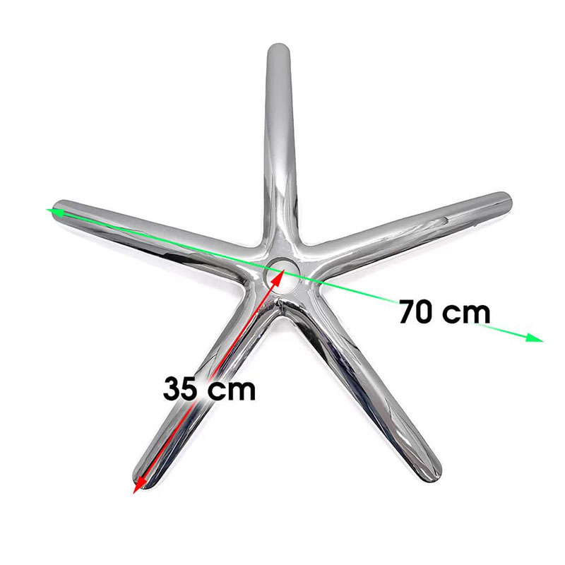 Bază stea metalică pentru scaune de birou-Stea-04