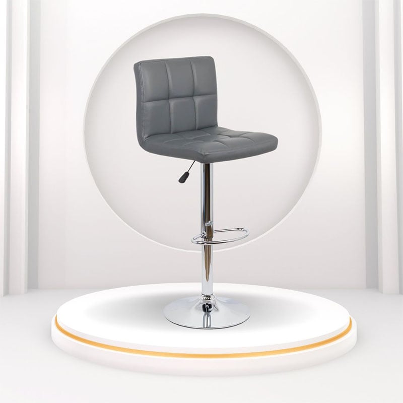 Scaun de bar modern rotativ ABS 191 gri