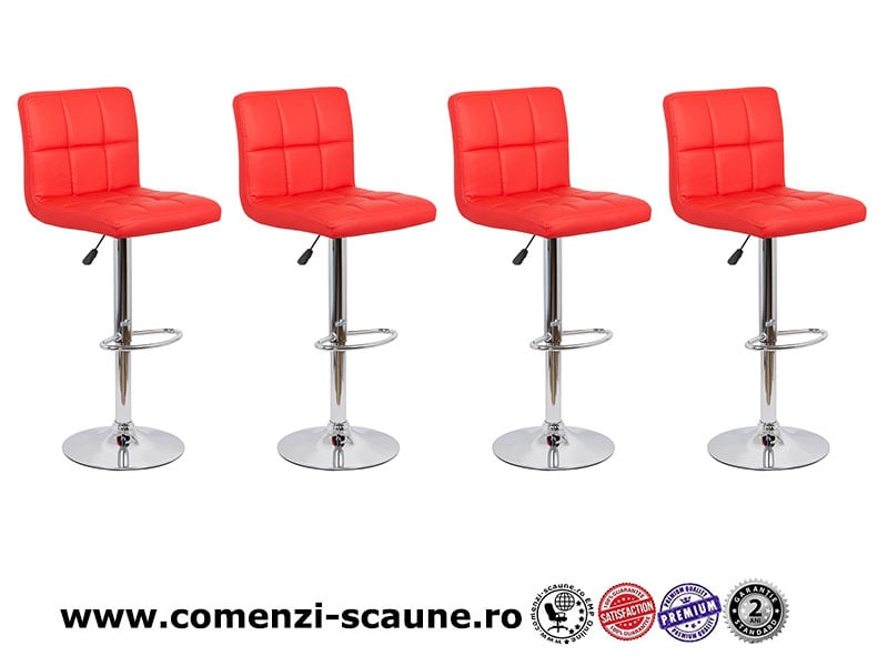 Scaune bar ABS 191 rosu