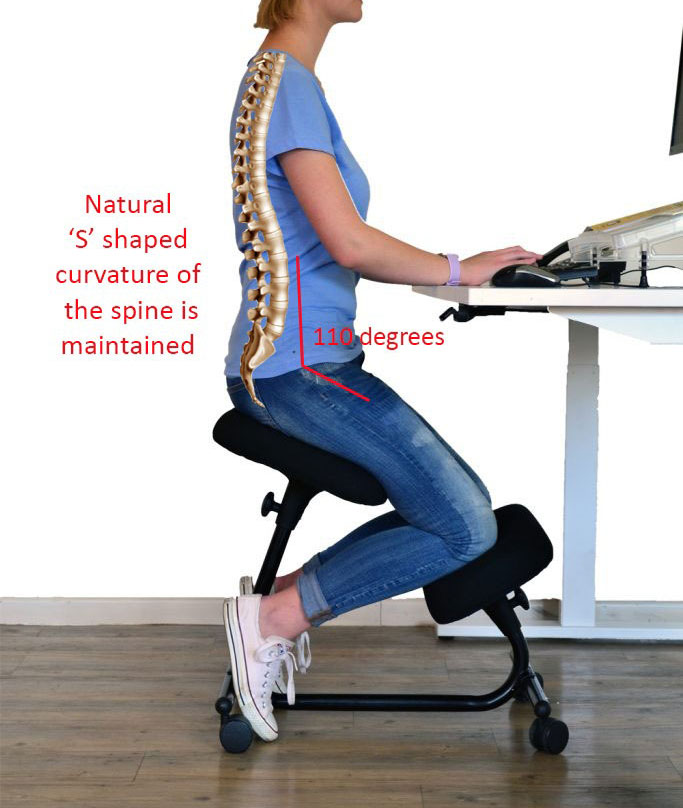 Scaune recomandate persoanelor cu probleme lombare tip kneeling chair OFF 094-1