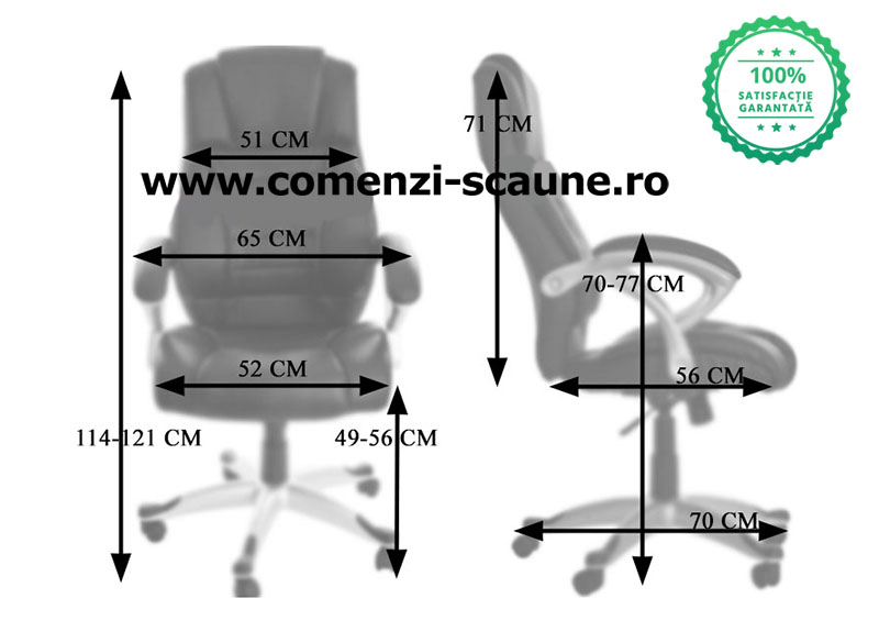 Dimensiune scaun de birou Office 223