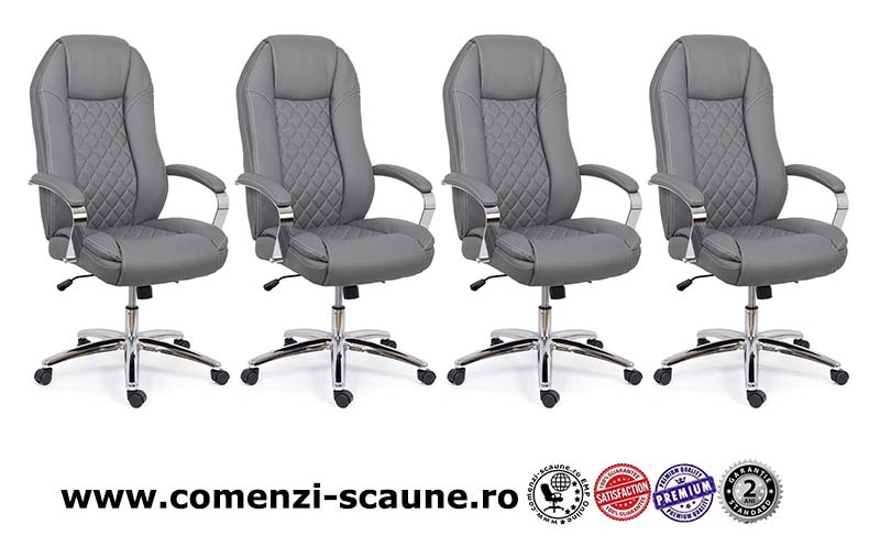 Scaun directorial pentru birou rezistent pana la 150 KG-OFF313 gri