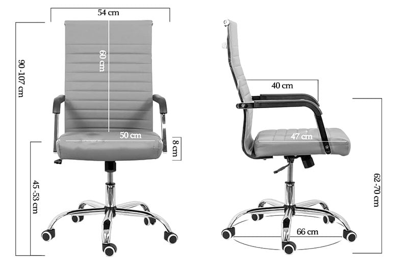Dimensiune scaun de birou maro OFF319