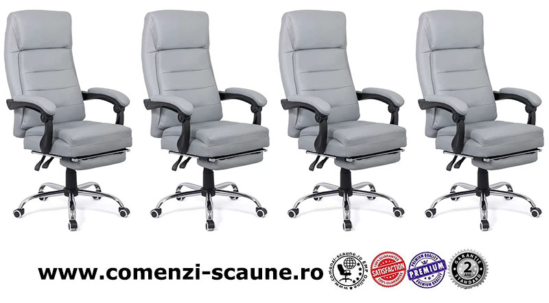 Scaun directorial cu suport de picioare Office 425 gri-1