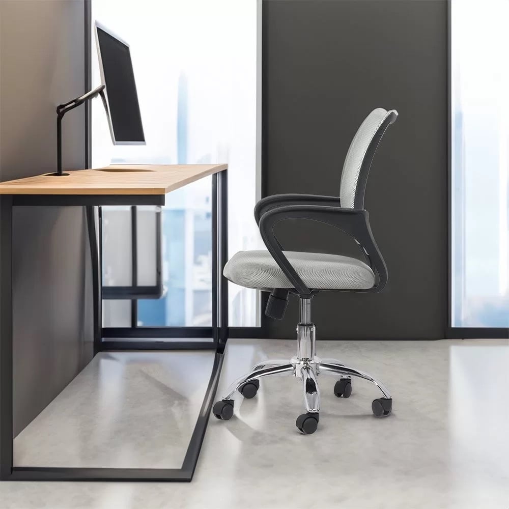 Scaun de birou ieftin și comod Office 619 gri