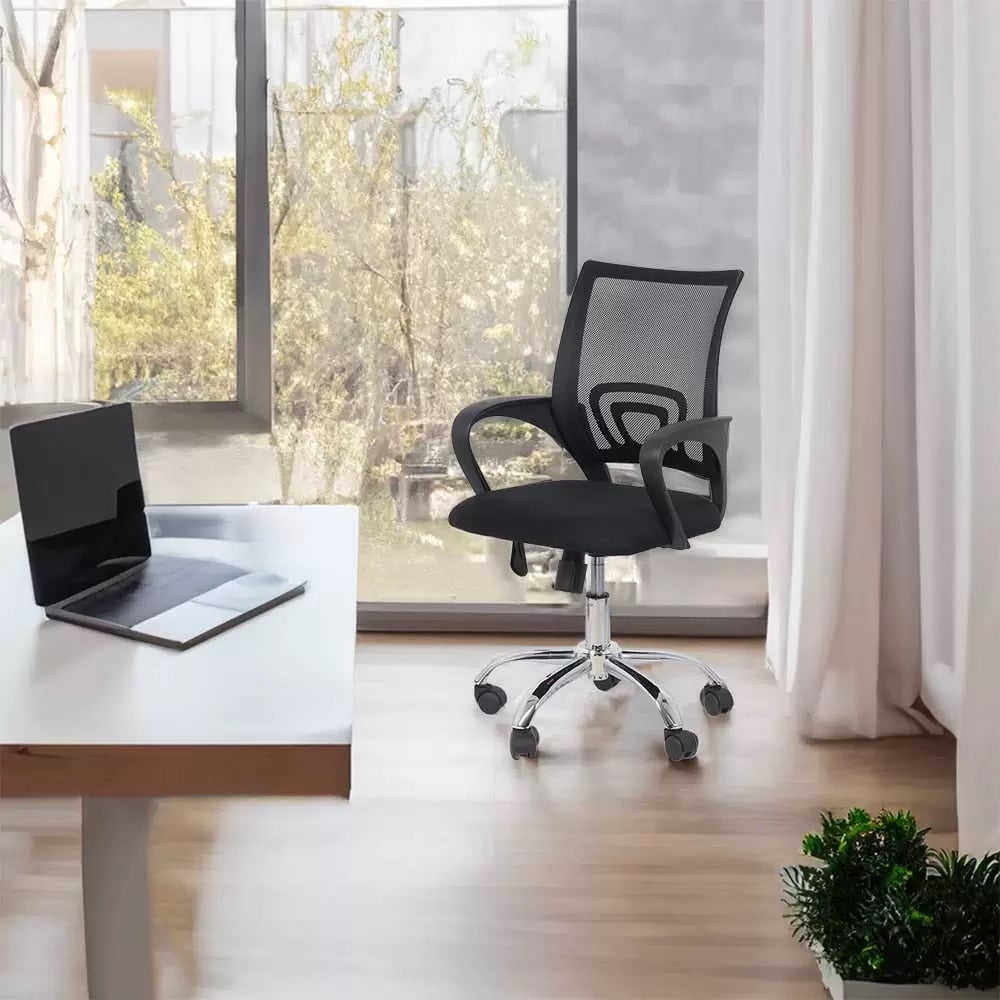 Scaun de birou ieftin și comod Office 619 Negru