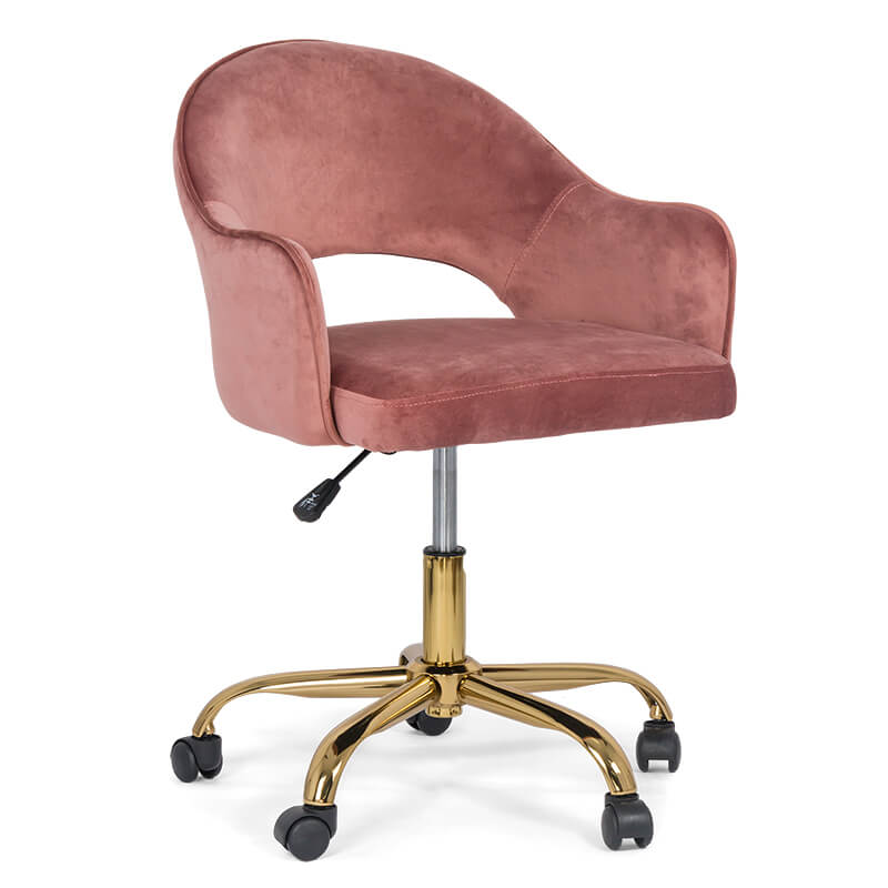 scaun-de-birou-modern-din-catifea-roz