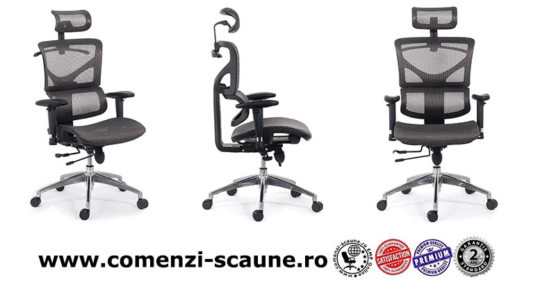 Scaun ergonomic rezistent si multifunctional-gri SYYT-9500-1