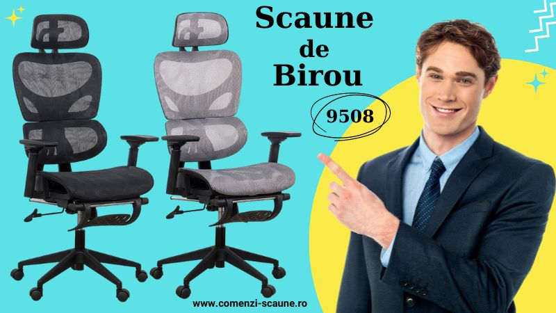 Scaune de birou SYYT 9508 pe Negru și Gri P