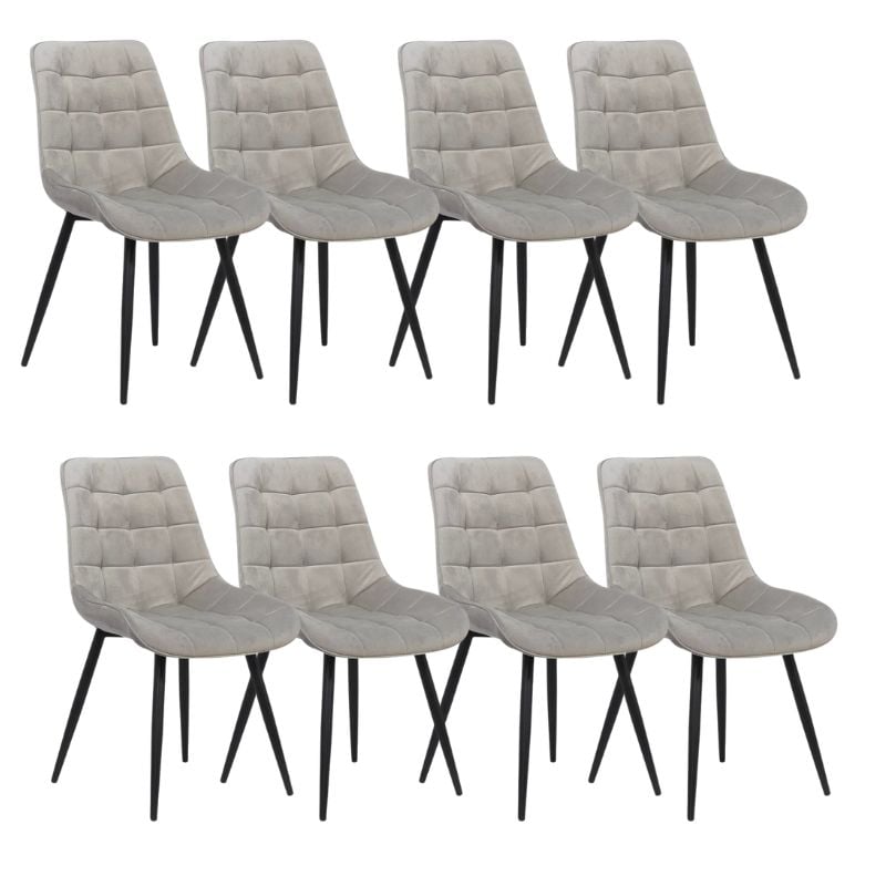 Set 6 scaune bucatarie-living pe crem BUC 206 gri