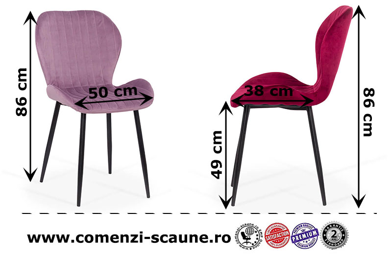 dimensiuni-scaun-bucatarie-living-din-catifea-in-3-culori