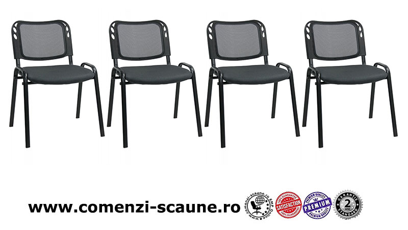 Set 4 scaune pe negru pentru diverse evenimente