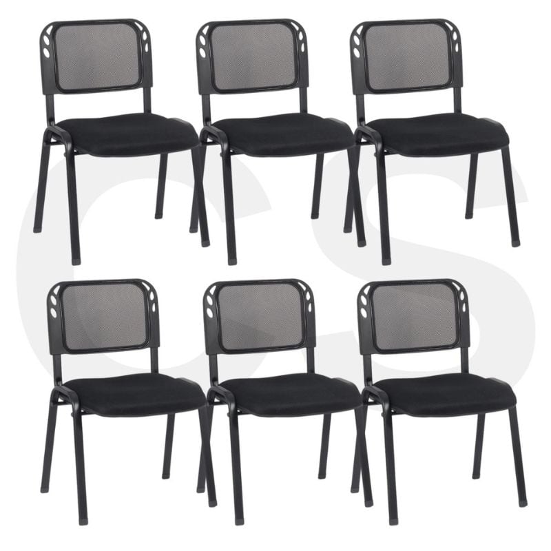 Set 6 scaune pe negru pentru diverse evenimente