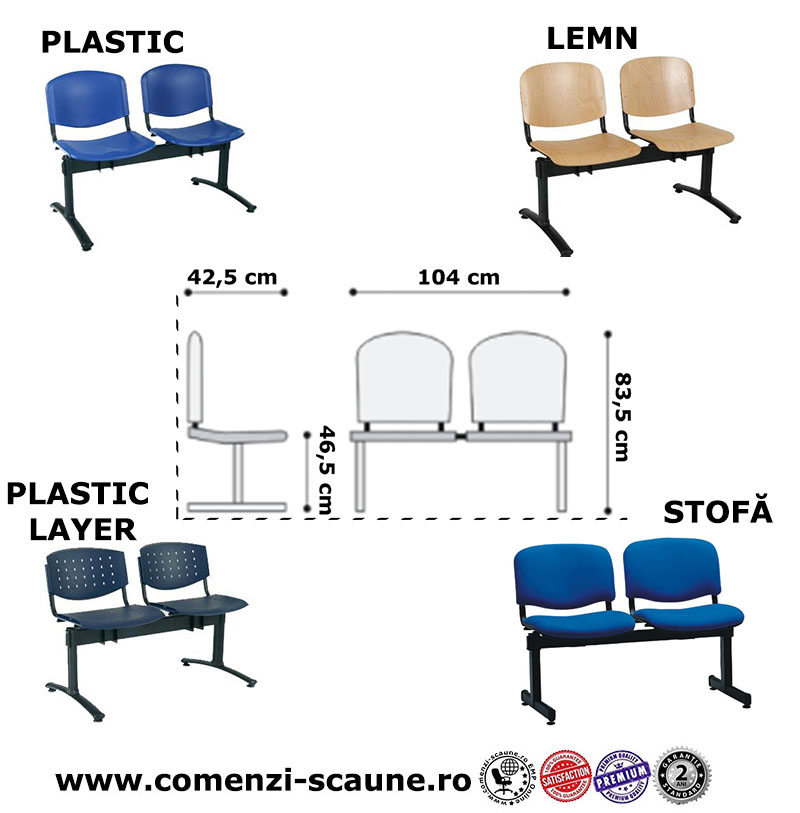 Diverse bănci de așteptare 2 locuri