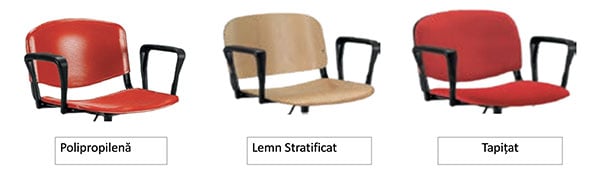 Scaune de birou rotative Taurus E, diverse modele și culori