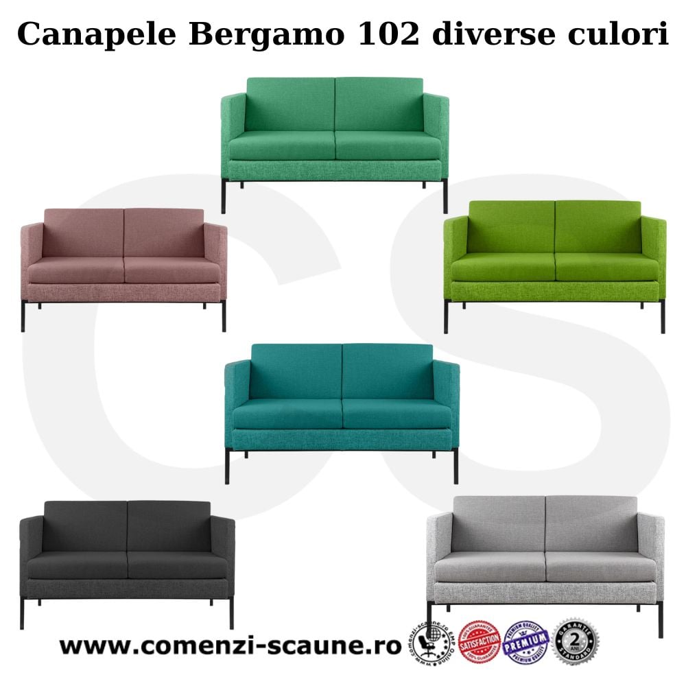 Canapele tapițate Bergamo 102 diverse culori