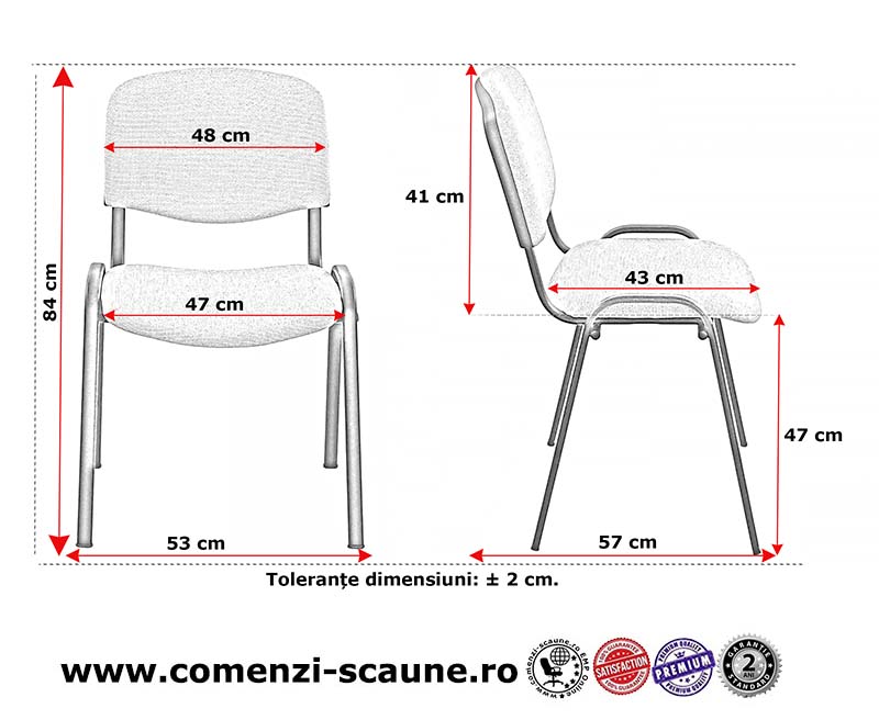 Dimensiune scaun pentru diverse evenimente