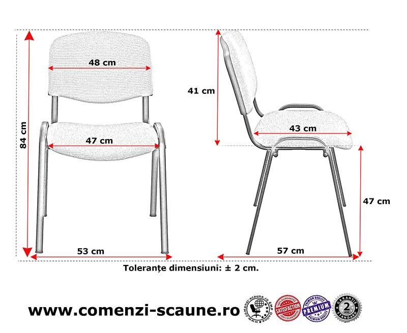 Dimensiune scaune ISO