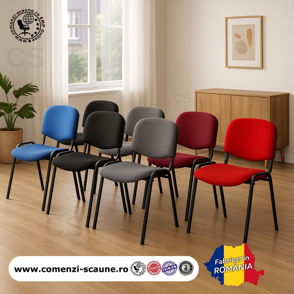 Scaune de conferință Felicia în diverse culori – fabricate în România interior 1