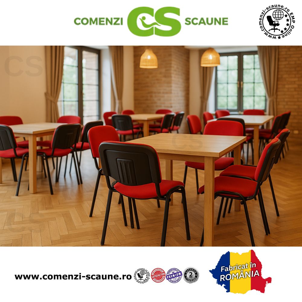 Scaune de conferință Felicia în diverse culori – fabricate în România interior sală, restaurant