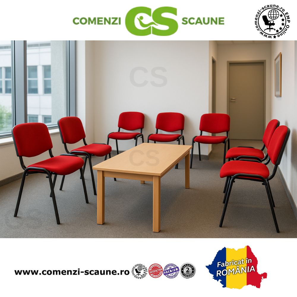 Scaune de conferință Felicia în diverse culori – fabricate în România interior sală așteptare