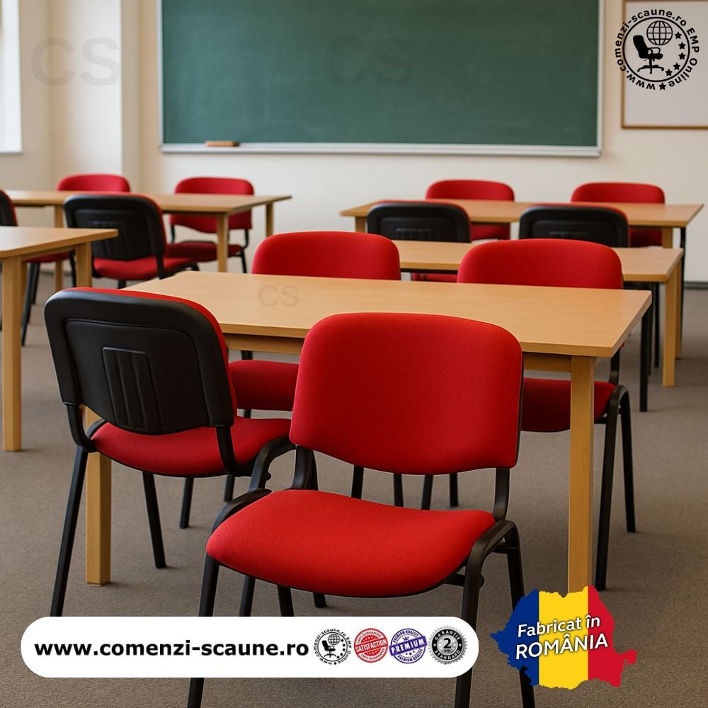 Scaune de conferință Felicia în diverse culori – fabricate în România interior 3 sală de clasă