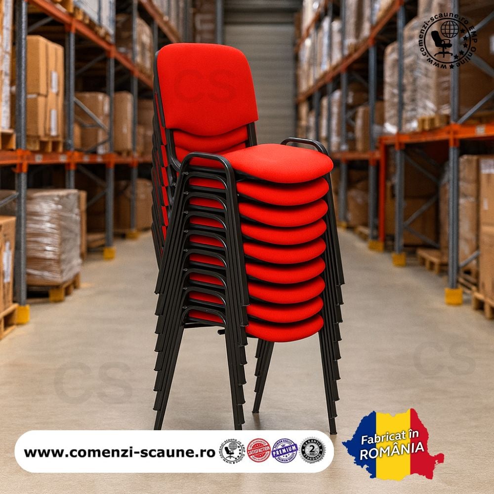 Scaune de conferință Felicia în diverse culori – fabricate în România interior depozit scaune stivuibile