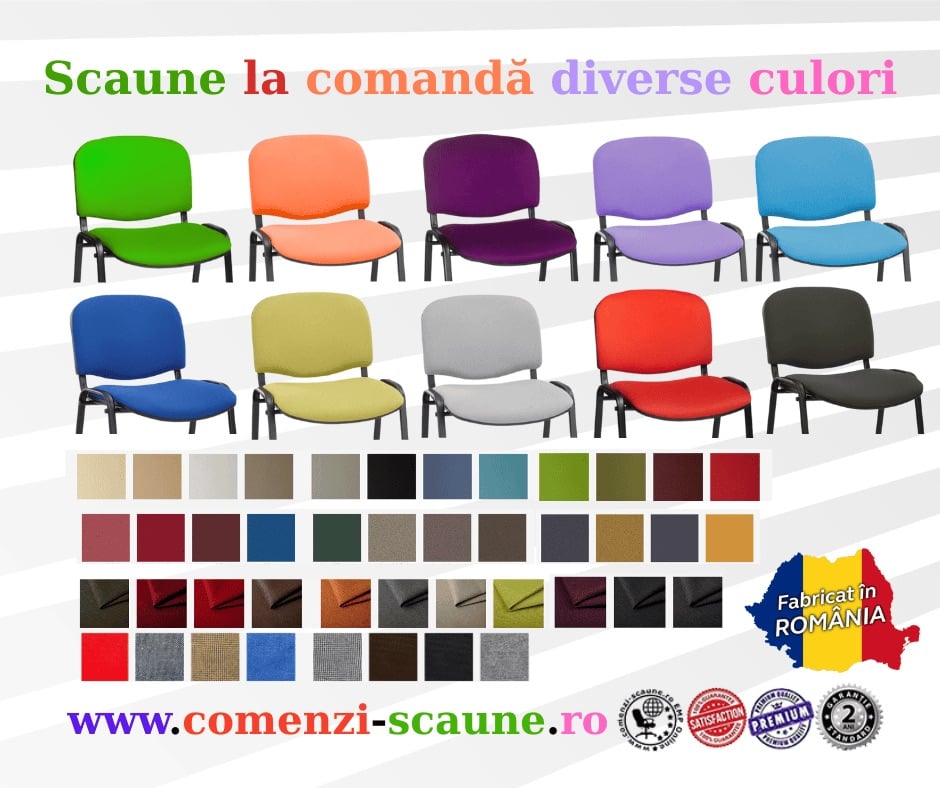Scaune de conferință Taurus în diverse culori fabricate în România CS 1