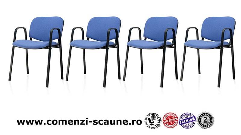 Scaun birou vizitator Taurus Maxi TN Antares Romania C06 albastru