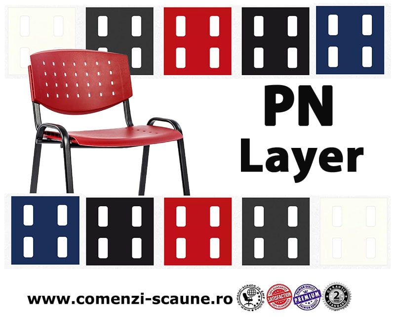 Scaune birou vizitator Taurus PN Layer Antares Romania-culori layer