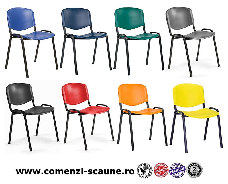 Scaune birou vizitator ISO TN Plastic Antares Romania-culori