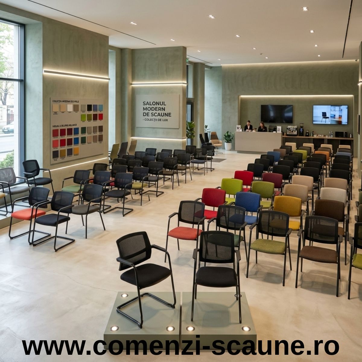 Scaune Lapel Visitor conferință mesh – confort și design modern, magazin de scaune