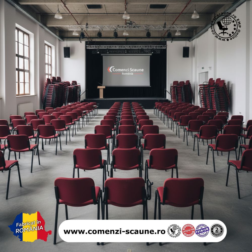 Sală de conferință cu scaune Felicia și Taurus de la Antares România-3