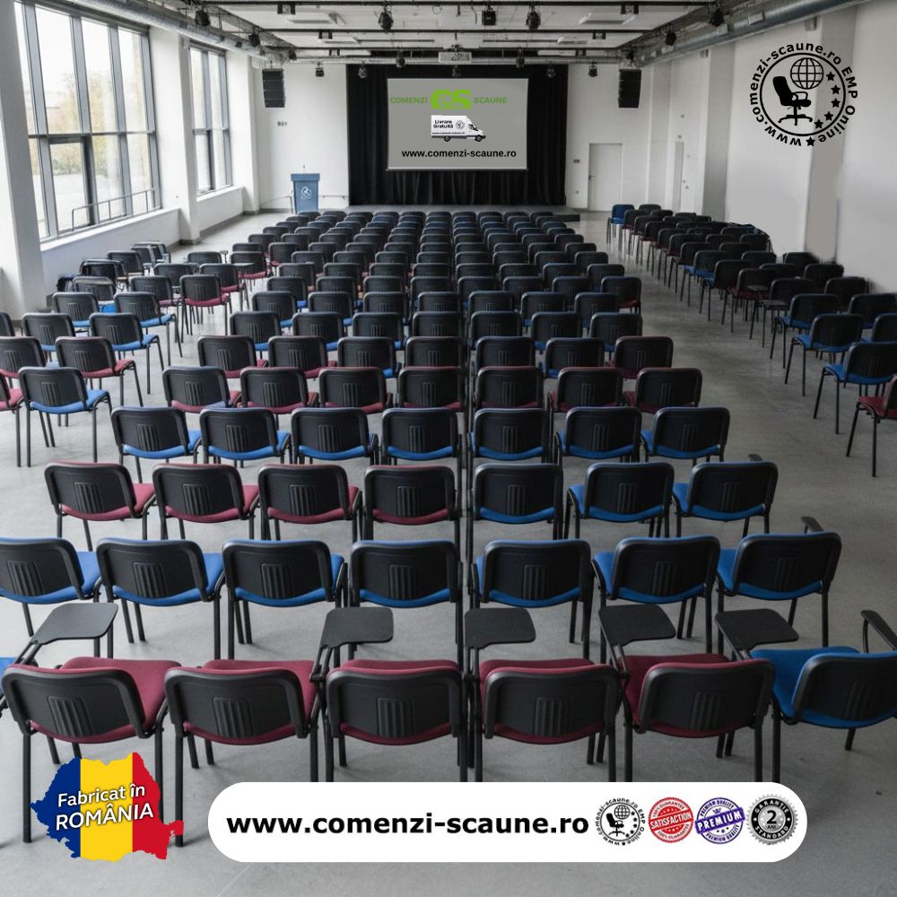 Sală de conferință cu scaune Felicia și Taurus de la Antares România-4