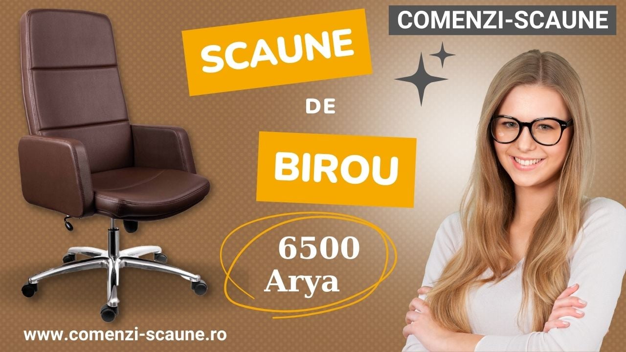 Scaun de birou 6500 Arya eco piele comenzi-scaune