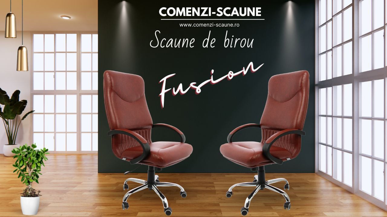 Scaun de birou Fusion din stofa sau piele prezentare culoare