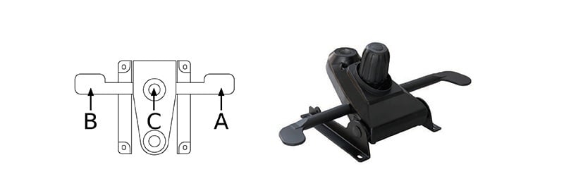 Scaun de birou Texas mecanism multibloc