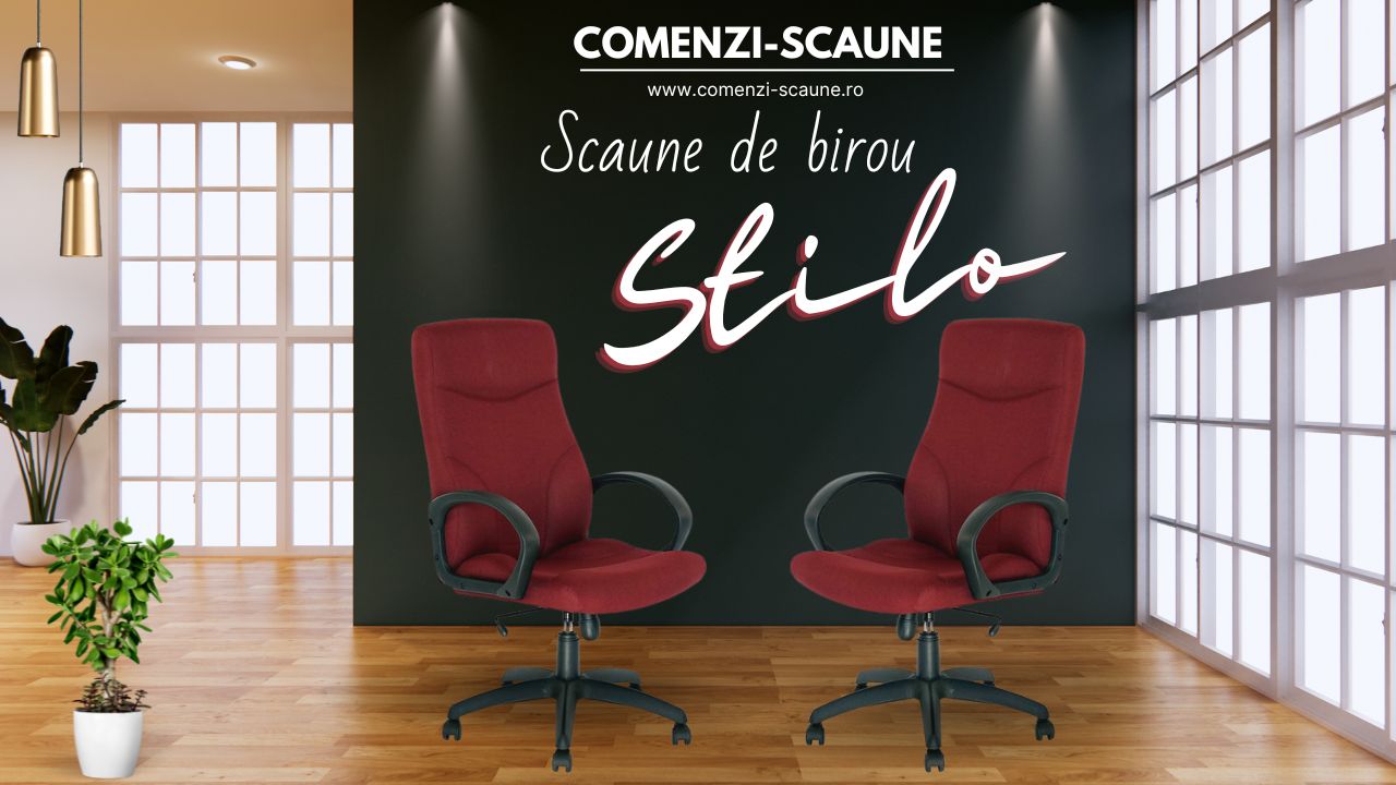 Scaun de birou Stilo prezentare culoarea bordo